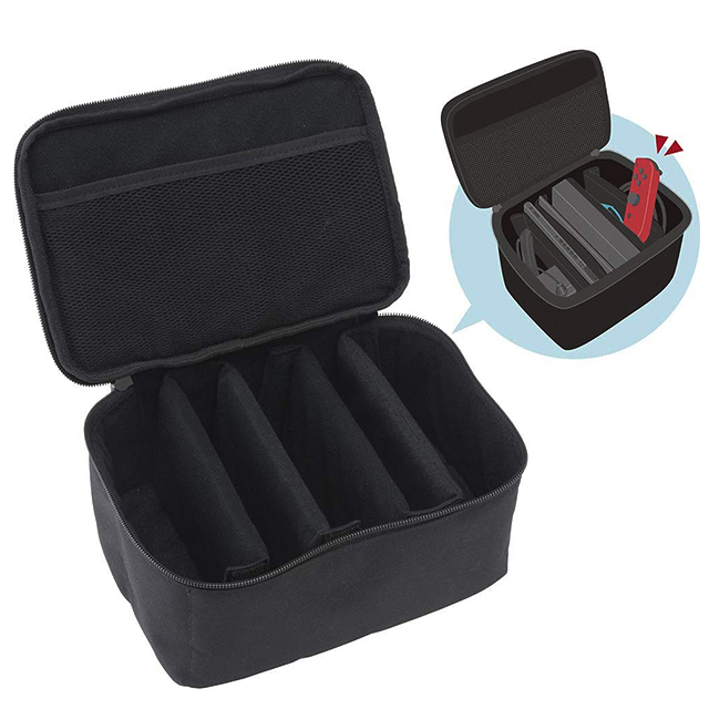 Black Big Empty Universal Travel Storage Switch Console And Accessories Bag For Nintendo